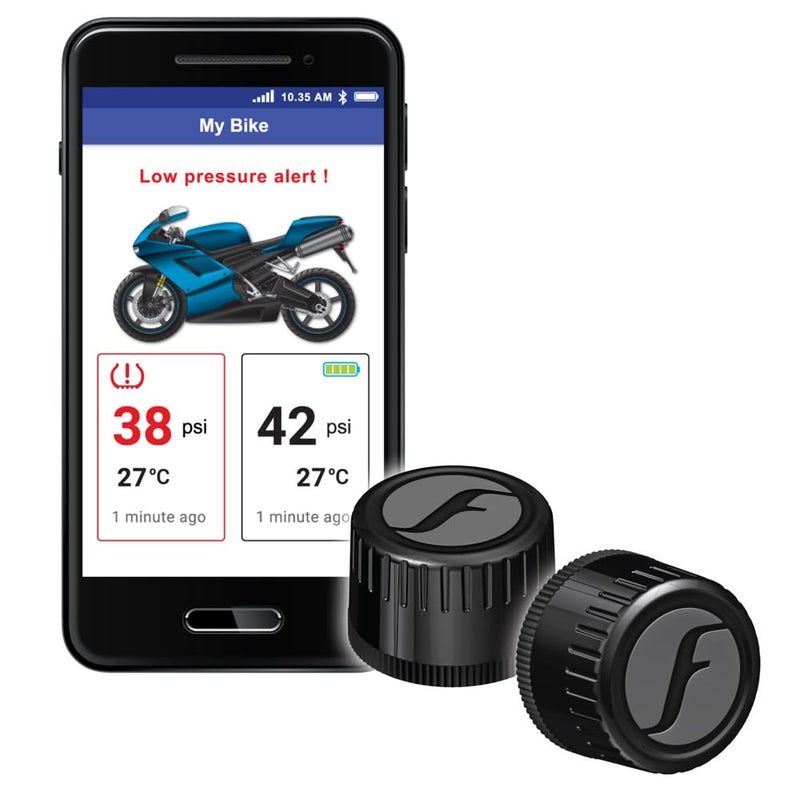 FOBO Bike 2 Black Bluetooth 5 DIY TYRE Pressure Monitor System TPMS iOS Android